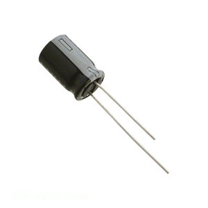 Condensador de canal del fabricante 25ZLK330M8X16, 330 uF, de aluminio, 330UF, 20%, 25V, radial, TH, de orificio pasante - Product Image 1
