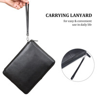 Organisateur de câbles personnalisé OEM ODM, sac de rangement pour accessoires électroniques numériques en cuir imperméable, étui pour appareils électroniques