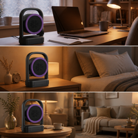 Chauffage portable, mini radiateur électrique 220V avec poignée de transport, à brancher pour la maison, le bureau, la chambre à coucher, l'intérieur
