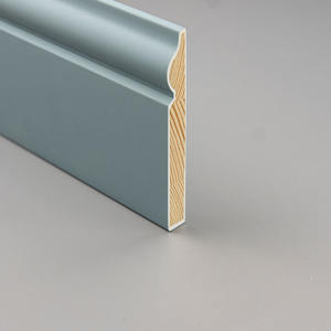 Apprêt blanc peint étanche <span class=keywords><strong>en</strong></span> <span class=keywords><strong>bois</strong></span> massif moderne décoration intérieure bande plinthe - Product Image 3