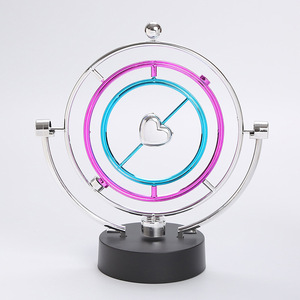 Pendolo <span class=keywords><strong>di</strong></span> <span class=keywords><strong>Newton</strong></span> in Metallo con <span class=keywords><strong>Sfere</strong></span> d'Acciaio, Decorazione Magnetica per Casa e Ufficio, Giocattolo da Scrivania - Product Image 4