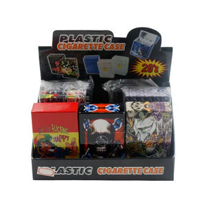 खोपड़ी सिर प्रिंटिंग सिगरेट के मामले में 20 बड़ी क्षमता हार्ड पैक चुंबकीय फ्लिप प्लास्टिक एब्स सिगरेट मामला - Product Image 2