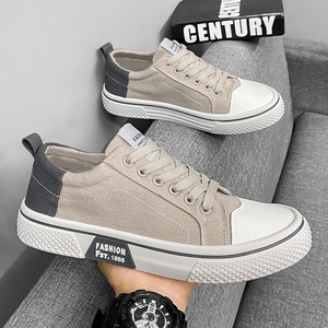 Scarpe sportive coreane alla moda da uomo in tela con suole traspiranti e morbide, comode e alla moda - Product Image 3