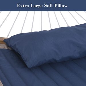 2 व्यक्ति लकड़ी-स्प्रेडर के साथ लकड़ी-स्प्रेडर-बार डबल हथौड़े वाले डबल हथौड़े के साथ हैममॉक स्टैंड शामिल नहीं हैं - Product Image 3