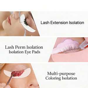 Patchs oculaires en silicone réutilisables pour rehaussement de cils, protection pour teinture et extensions de cils, patchs auto-adhésifs colorés en silicone pour greffe de cils - Product Image 5