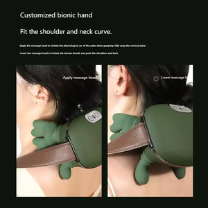 Masseur d'épaule <span class=keywords><strong>le</strong></span> plus vendu - Vert - <span class=keywords><strong>Appareil</strong></span> <span class=keywords><strong>de</strong></span> <span class=keywords><strong>massage</strong></span> en forme <span class=keywords><strong>de</strong></span> main humaine - Compresse chaude et pétrissage <span class=keywords><strong>pour</strong></span> la relaxation - Product Image 5