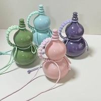 500 mlBouteille en verre ronde en forme de gourde avec bouchon et ruban pour boissons, vin de fruits, café, lait, whisky