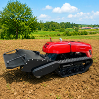 Traktor Crawler Mini Remote Control, Peralatan Bulldozer, Mini Crawler Cultivator Remote Control untuk Dijual