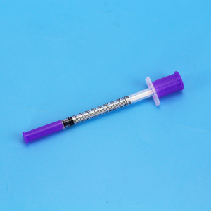 Jeringas <span class=keywords><strong>de</strong></span> <span class=keywords><strong>Insulina</strong></span> Desechables Envasadas Individualmente, Color Morado, con Triple Bisel, Certificación CE, 29G 30G 31G <span class=keywords><strong>0.3</strong></span>/0.5/1ml 6/8/13mm - Product Image 3