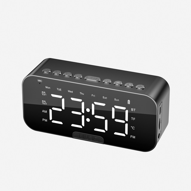 Private Model Bluetooth Speaker P6/G9/T1 Clock Alarm Clock Audio Desktop Gift Card Smart Voice Factory Direct Sales