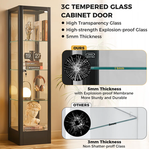 צעצועים זולים המציגים תצוגה קמעונאית זקופה עם מסך אור הוביל תצוגה ארון תצוגה של ארון תצוגה - Product Image 4