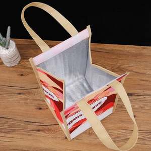 Bolsa Térmica Aislante de Tela No Tejida con Lámina de Aluminio, Bolsa para Lonchera Gruesa, Bolsa para Lonchera de Estudiante - Product Image 2