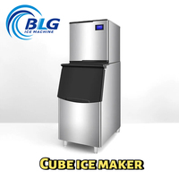 Machine à glaçons en cubes BLG certifiée CE, 300 kg/jour, en acier inoxydable, machine à glaçons automatique, pour restaurants et bars