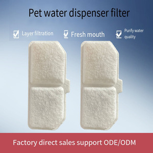 6 gói Bộ lọc bọt biển thay thế Pet đài phun nước lọc cho không dây thép không gỉ mèo uống Pet nước quả - Product Image 2