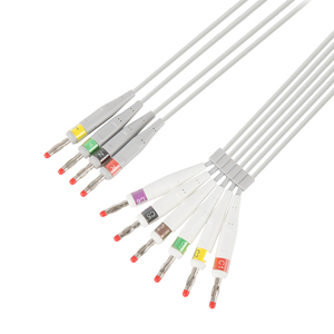 Kenz 10 fils de câble ECG EKG à connexion directe pour câble ECG Kenz 108 et 109 - Product Image 3