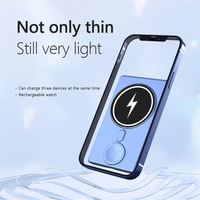 Banques d'alimentation sans fil magnétiques chaudes 5000mah Powerbank Mini batterie magnétique arrière Ultra mince batterie externe pour i Phone Watch 2023 nouveau