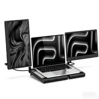 Moniteur portable 14 pouces TFT Full HD 1080P 300 cd/m² 2026 avec haut-parleur intégré, extension d'écran double pour ordinateur portable Type-C