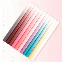 Papier d'emballage pour bouquet, papier d'emballage pour fleurs de couleur dégradée, populaire et esthétique, imperméable, pour l'emballage de cadeaux floraux quotidiens