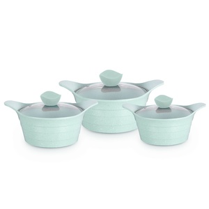 Casseroles antiadhésives en aluminium moulé sous pression pour fours à Induction, <span class=keywords><strong>20</strong></span> / 24 / 28 <span class=keywords><strong>CM</strong></span>, Style coréen - Product Image 3