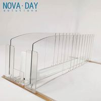 Novaday-Poussoir à cigarettes combinable Étagère en acrylique personnalisée Étagère de supermarché Poussoir à cigarettes Étagère à cigarettes