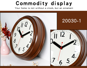 Hot Sell  9inch Small Clock Wall Modern Simple Round Design Cheap Promotion Plastic Wall Clock - Product Image 4