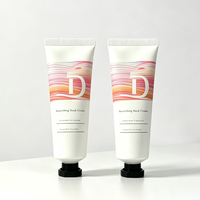 Tube de dentifrice souple biodégradable en plastique PCR avec bouchon à vis, personnalisable avec logo, sérigraphie et marquage à chaud