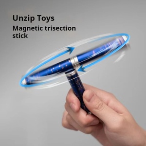 Spinner magnétique en métal à trois sections EDC, jouet rotatif anti-stress pour adultes, cadeau créatif - Product Image 3