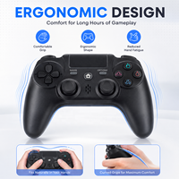Nouvelle manette de jeu sans fil BT ZR486 P4 pour console, design privé, avec double vibration, haute qualité, compatible PS4