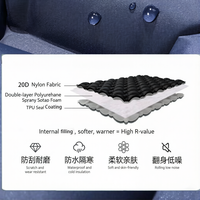 Matelas de camping gonflable portable en nylon ultraléger et imperméable, épaisseur R3, pour randonnée, vente en gros sur mesure