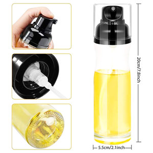 Rociador de Aceite, Rociador de Aceite de Oliva y Vinagre, Botella de PET para Rociar Aceite en la Cocina, Rociador de Aceite de 250 ml - Product Image 4