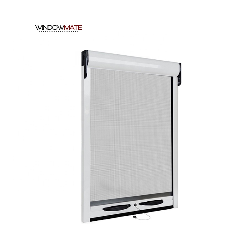 Venta directa, puerta de mosquito motorizada eléctrica, mosquitera de garaje, ventanas correderas con mosquitera de seguridad para bebés, semiacabado