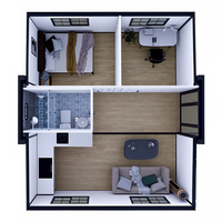 Maison modulaire complète et écologique, extensible, en conteneur préfabriqué, pour camping/bureau/hôtel/magasin, grand espace extérieur