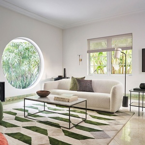 Tappeto Moderno di Lusso Leggero Tessuto a Mano <span class=keywords><strong>per</strong></span> Soggiorno, Nuovo Modello 2026, Verde a Quadri, di Alta Gamma, Semplice, <span class=keywords><strong>per</strong></span> Casa, Camera da Letto, Studio, Comodino - Product Image 3