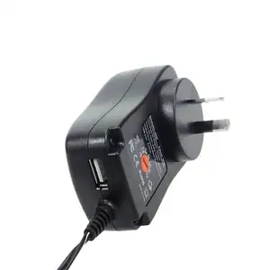 30W Multi OUTPUT Charger + USB Port 3-12v multi adaptador de energia