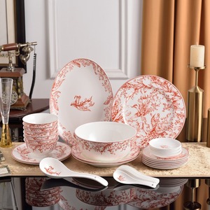 ชุดอาหารค่ำพอร์ซเลนสไตล์นอร์ดิกมินิมอลรุ่นใหม่ 32 ชิ้น - Product Image 2