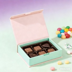 กล่องของขวัญบรรจุช็อกโกแลตแบบแม่เหล็กพร้อมตัวแบ่งช่อง กล่องกระดาษแข็งแบบกำหนดเอง กล่องช็อกโกแลตเปล่าสำหรับงานแต่งงาน - Product Image 1