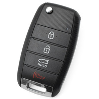 Carcasa de Repuesto para Llave Remota, Plegable, con 4 Botones, Funda para Llave de Coche