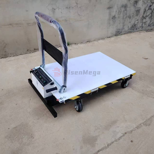 Risenmega Heavy Duty Lift xách tay điện xe đẩy thủy lực pin lithium 300 500kg 1.1m trong kho Nâng Nền tảng với CE - Product Image 3