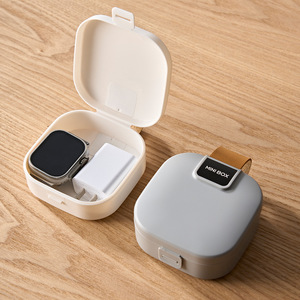 Portable Storage Box for Cable <b>Charger</b> Organizer Mini case for Earphones Accessories Travel Gadget Storage Container - Product Image 2