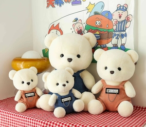 2023 gros Logo personnalisé mignon dessin animé peluche ours en peluche couple ours en peluche <span class=keywords><strong>animaux</strong></span> jouets cadeaux pour la saint-valentin - Product Image 5