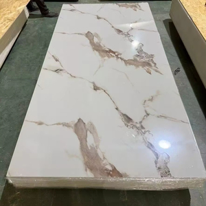 Mới nhất <span class=keywords><strong>PVC</strong></span> tấm đá cẩm thạch với lớp phủ UV không thấm nước lồng vào nhau cài đặt cho phòng khách - Product Image 2