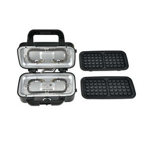 Machine à sandwich multifonctionnelle automatique pour la cuisine domestique, presse à petit-déjeuner, grille-pain, <span class=keywords><strong>gaufrier</strong></span> - Product Image 1