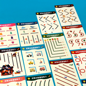 Juguete Educativo de Aprendizaje, Juguetes de Entrenamiento de Control, <span class=keywords><strong>Libros</strong></span> de Trazado en Inglés, Libro Pintado a <span class=keywords><strong>Mano</strong></span> para Practicar el Trazado para Niños - Product Image 5