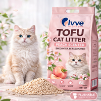 Pasir Kucing Tahu Kedelai Alami Ramah Lingkungan Dapat Dibuang di Toilet untuk Bisnis Perlengkapan Hewan Peliharaan Label Pribadi