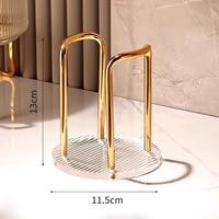 Support de rangement de luxe pour gobelets jetables, distributeur de tasses à eau et à thé, étagère avec support de présentation de tasses à tige allongée