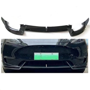Pour <span class=keywords><strong>Tesla</strong></span> <span class=keywords><strong>Model</strong></span> 3 <span class=keywords><strong>Model</strong></span> <span class=keywords><strong>Y</strong></span> 2017-2023, becquet de pare-chocs avant, séparateur, noir brillant, ABS - Product Image 1