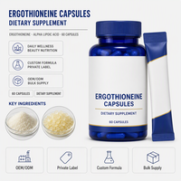 Complément Alimentaire Ergothioneine Vitamine C 60 Capsules Formule Personnalisée OEM Marque Privée