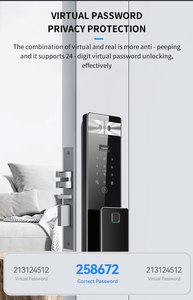 3D nhận dạng khuôn mặt tuya Wifi App Keyless nhập dấu vân tay thẻ nhớ mật khẩu đám mây dữ liệu thông minh khóa cho nhà khách sạn - Product Image 3