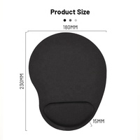 Dessin animé poignet PC EVA clavier couleur unie dessin animé tapis de souris support de main belle 3D antidérapant personnalisé tapis de souris de jeu pour le bureau