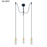 Lampes suspendues classiques en forme d'araignée, luminaires de plafond réglables, lustre rustique, luminaire suspendu industriel pour hall, chambre, hôtel